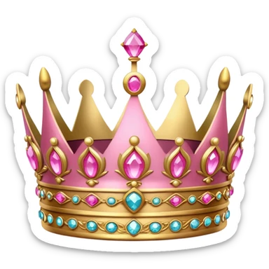 pink crown sticker
