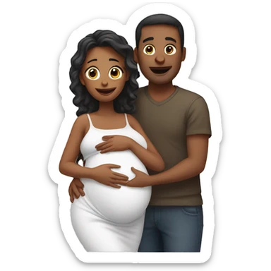 pregnancy announcement sticker