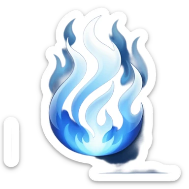 can you make me a dark blue fire emoji pls sticker