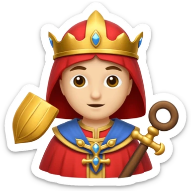 pretre du moyen age sticker