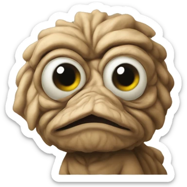 wrinkled coquí sticker