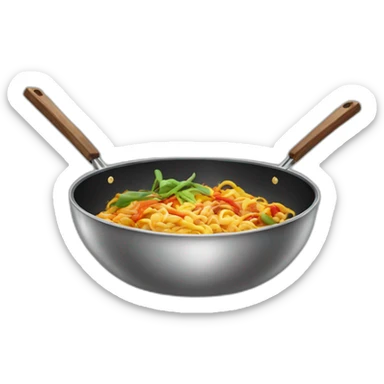 cooking wok sticker