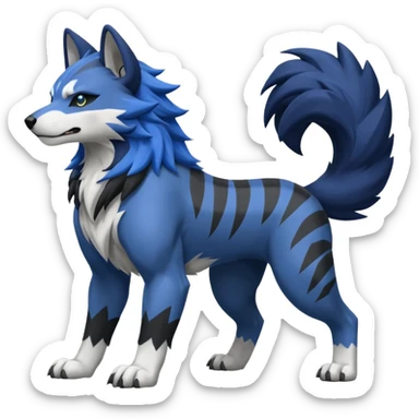 WereGarurumon-Mightyena-fusion sticker