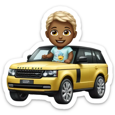 range rover baby sticker