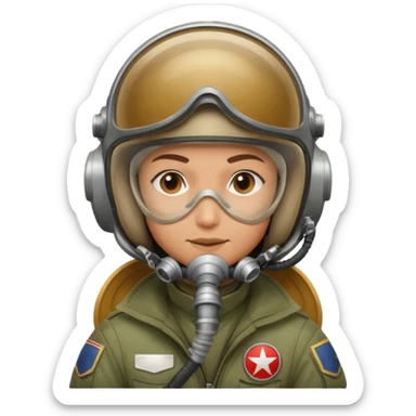 Piloto de caza sticker