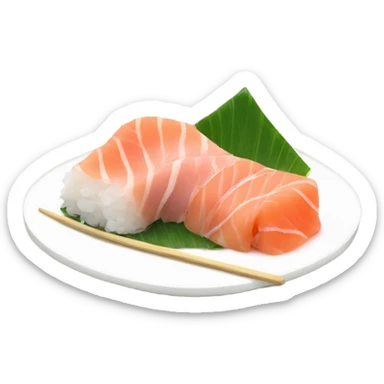 A chic a ingle serving of otoro sashimi sticker