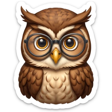 buho erudito  sticker