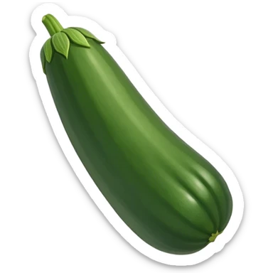 zucchini dark green sticker