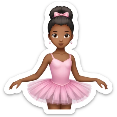 black girl ballerina  sticker