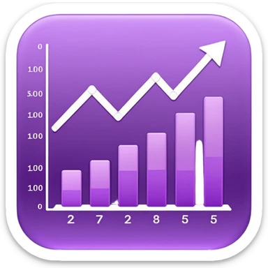 chart with purple sticker