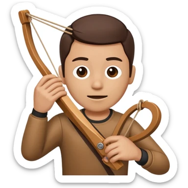 slingshot cartoon sticker