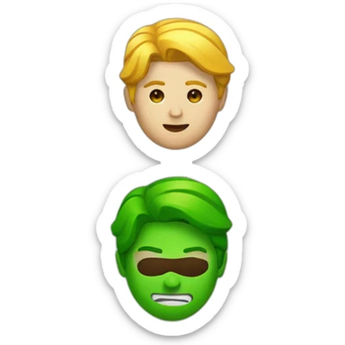 green arrow down emoji sticker