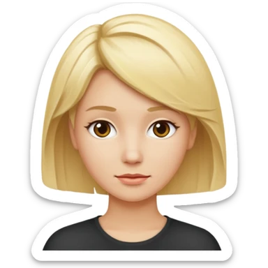 Blonde kurze Haare, leicht durchtrainiert sticker