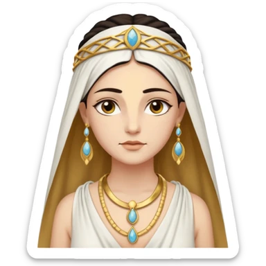 ancient greek priestess sticker