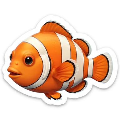 clown fish sticker