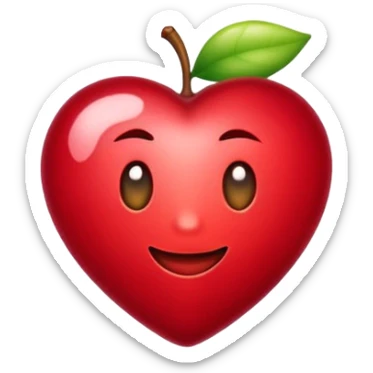 Me puede  crear emojis de rojo cereza? sticker