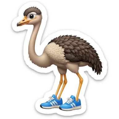  ostrich-in-sneakers sticker