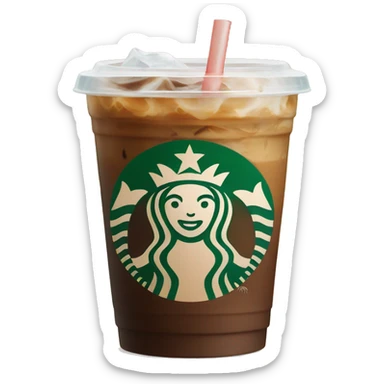 Starbucks iced coffee sticker