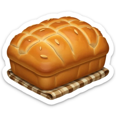 bread loaf taking a nap sticker