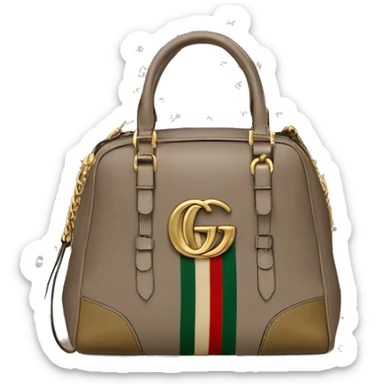 Taupe and gold Gucci bag  sticker