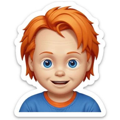chucky shrugging sticker