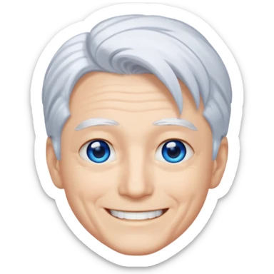 Satoru Gojo sonriendo sticker