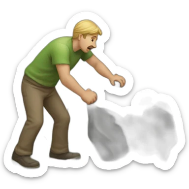 man-pushing-stone-up-the-hill sticker