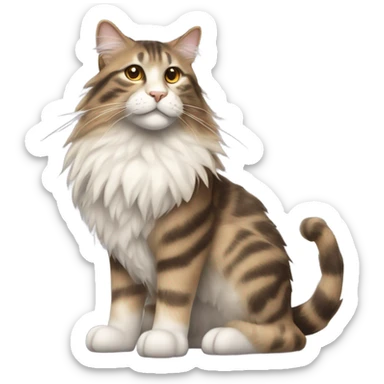 Norwegian forest cat sticker