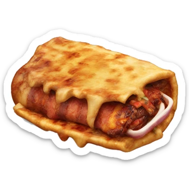 un trompo grande de carne al pastor sticker