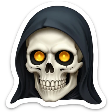 grim reaper head only sticker
