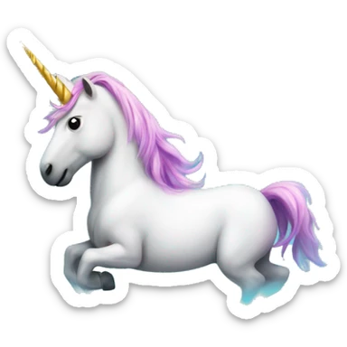 unicorn on the pool sticker