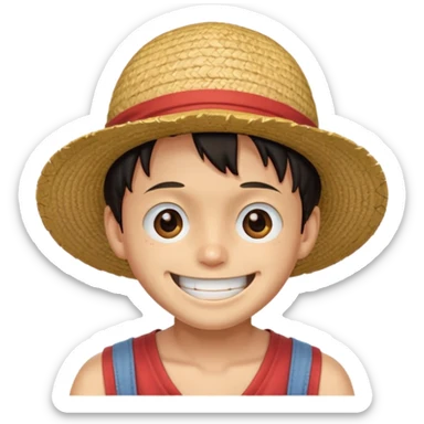 Luffy laughing sticker