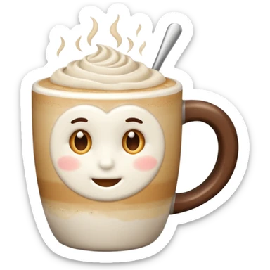 oat latte sticker