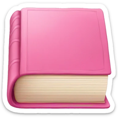 pink book sticker