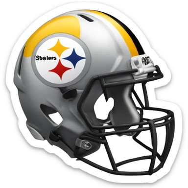 Steelers helmet sticker
