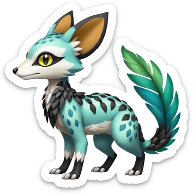 Meloetta-Vernid-Trico-Sergal-Genet-Pokémon-Fakémon-creature sticker