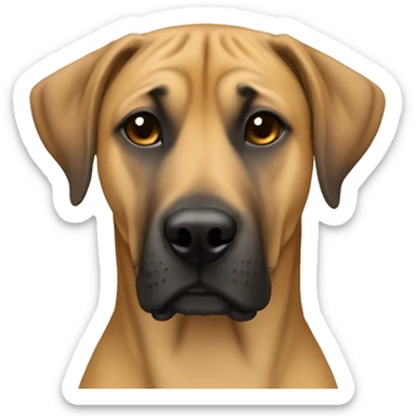 black mouth cur sticker