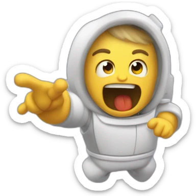 Amongus impostor being ejected sticker