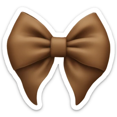 Number „2“ with a brown bow on top sticker