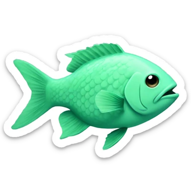Mint-colored 2nd-body fish combined with humans sticker