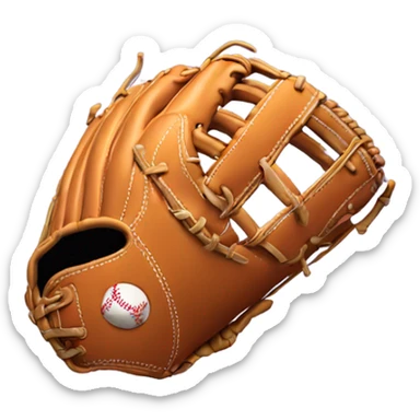 Softball glove sticker
