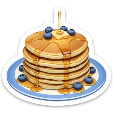 Blueberry pancakes sticker