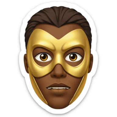 Vessel (of the band Sleep Token) dark, gold mask, badass sticker