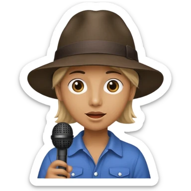 earth + reporter sticker