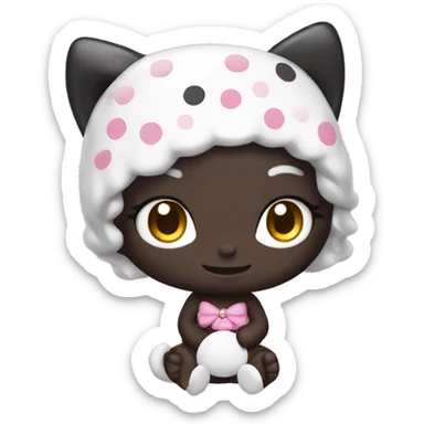 Hello kitty with kuromi sticker