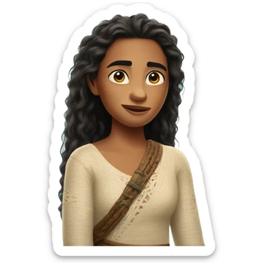 Poa from moana  sticker