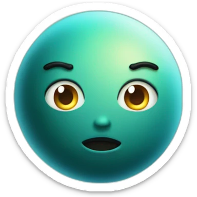 Uranus planet with eyebrow raised sticker