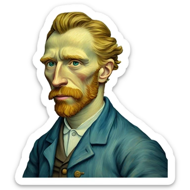 van gogh painting  sticker