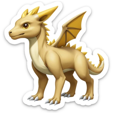 Manectric-Lucio-Cubone-Draco-Fakémon-hybrid-creature (full body), 4 legs sticker