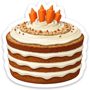 carrot cake oats sticker